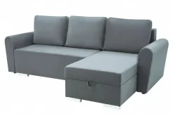 Narożnik z 2 pojemnikami szary MELI