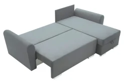 Narożnik z 2 pojemnikami szary MELI