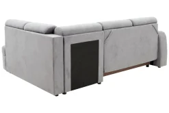 Fresh Narożnik z 2 pojemnikami taupe NESSI prawy