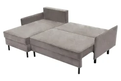 Exline Narożnik z 2 pojemnikami taupe NELLY