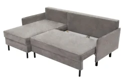 Exline Narożnik z 2 pojemnikami taupe NELLY