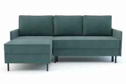 Exline Narożnik z 2 pojemnikami zielony NELLY