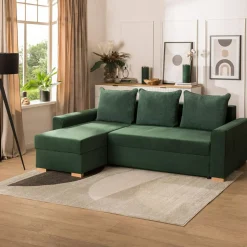 Exline Narożnik z 2 pojemnikami zielony DRITTO