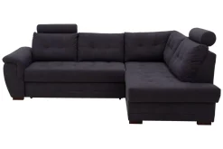 Narożniki|Exline Narożnik z 2 zagłówkami ciemnoszary FALCO prawy