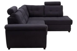 Narożniki|Exline Narożnik z 2 zagłówkami ciemnoszary FALCO prawy