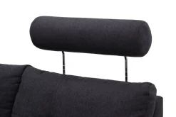 Narożniki|Exline Narożnik z 2 zagłówkami ciemnoszary FALCO prawy