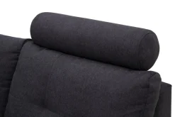 Narożniki|Exline Narożnik z 2 zagłówkami ciemnoszary FALCO prawy