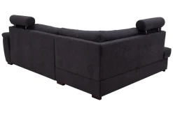 Narożniki|Exline Narożnik z 2 zagłówkami ciemnoszary FALCO lewy