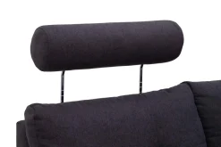 Narożniki|Exline Narożnik z 2 zagłówkami ciemnoszary FALCO lewy