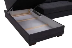 Narożniki|Exline Narożnik z 2 zagłówkami ciemnoszary FALCO lewy