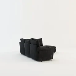 Instilo Narożnik z dostawką grafitowy ALMERIA PR.2 lewy