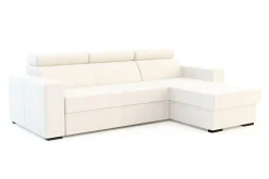 Exline Narożnik z ekoskóry biały MATRIX