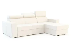 Exline Narożnik z ekoskóry biały MATRIX