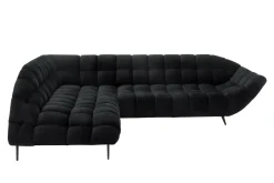 Werdomo Narożnik z elektrycznie wysuwanym siedziskiem czarny GAPPA lewy