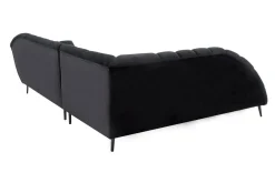 Werdomo Narożnik z elektrycznie wysuwanym siedziskiem czarny GAPPA lewy