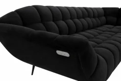 Werdomo Narożnik z elektrycznie wysuwanym siedziskiem czarny GAPPA prawy