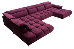 Werdomo Narożnik z elektrycznie wysuwanym siedziskiem MONTANA XL lewy