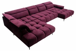 Werdomo Narożnik z elektrycznie wysuwanym siedziskiem MONTANA XL lewy