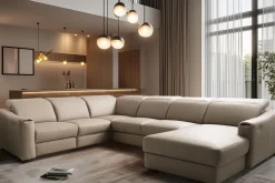 Trend Line Narożnik z funkcją relaksu szary CORBY lewy