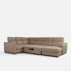 Trend Line Narożnik z funkcją relaksu szary CORBY lewy