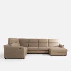 Trend Line Narożnik z funkcją relaksu szary CORBY lewy