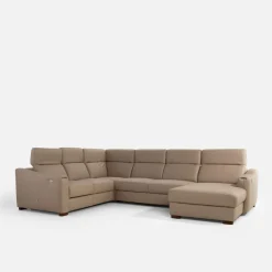 Trend Line Narożnik z funkcją relaksu szary CORBY lewy