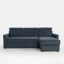 Narożniki|Exline Narożnik z funkcją spania szaroniebieski FEN