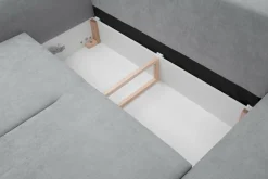 Fresh Narożnik z funkcją spania szary TENDER prawy