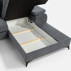 New Form Narożnik z funkcją spania SCALA prawy szary