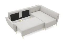 Fresh Narożnik z funkcją spania szarobeżowy MONACO