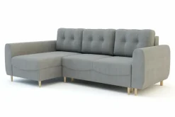 Narożniki|Fresh Narożnik z funkcją spania szary TENDER lewy