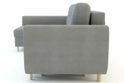 Narożniki|Fresh Narożnik z funkcją spania szary TENDER lewy