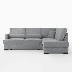 FN Design Narożnik z podnoszonym oparciem szary ELTON prawy