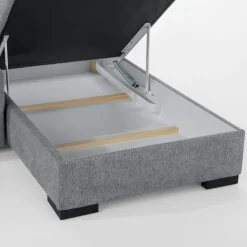 FN Design Narożnik z podnoszonym oparciem szary ELTON prawy