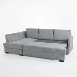 Narożniki|FN Design Narożnik z podnoszonym oparciem szary ELTON lewy