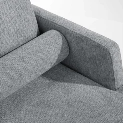 Narożniki|FN Design Narożnik z podnoszonym oparciem szary ELTON lewy