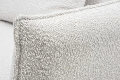 FN Design Narożnik z poduszkami dekoracyjnymi biały perłowy MANDELLO PLUS lewy