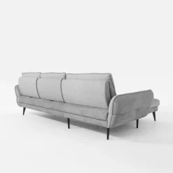 Narożniki|Werdomo Narożnik z regulacją głębokości siedziska szary CAMPINA MINI lewy