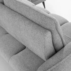 Narożniki|Werdomo Narożnik z regulacją głębokości siedziska szary CAMPINA MINI lewy