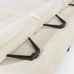 Werdomo Narożnik z regulacją siedziska biały ILUSIO MINI lewy