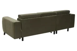 Narożnik z regulacją zagłówków oliwkowy KOLORADO