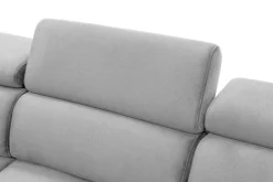 Narożniki|Instilo Narożnik z regulacją zagłówków jasnoszary MAROLA prawy