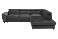 Instilo Narożnik z regulacją zagłówków ciemnoszary MAROLA lewy