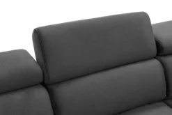 Instilo Narożnik z regulacją zagłówków ciemnoszary MAROLA lewy