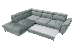 Instilo Narożnik z regulacją zagłówków szary MAROLA prawy