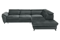 Instilo Narożnik z regulacją zagłówków grafitowy MAROLA lewy