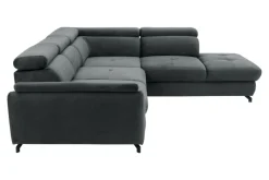 Instilo Narożnik z regulacją zagłówków grafitowy MAROLA lewy