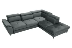 Instilo Narożnik z regulacją zagłówków grafitowy MAROLA lewy