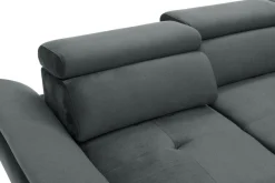 Instilo Narożnik z regulacją zagłówków grafitowy MAROLA lewy