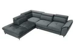 Instilo Narożnik z regulacją zagłówków grafitowy MAROLA prawy